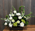 White Garden Sympathy Arrangement