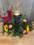 Golden Remembrance Lantern Sympathy Arrangement